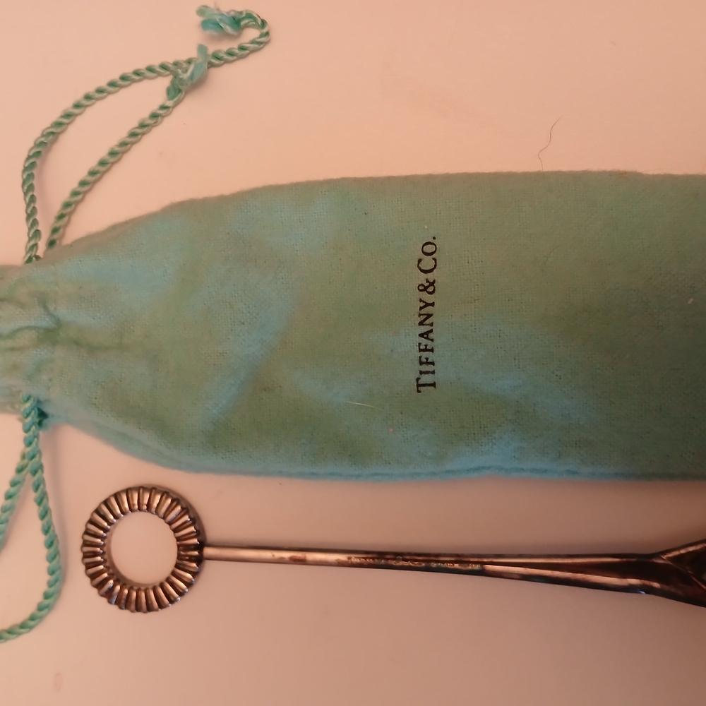 Tiffany & Co. Silver Whisk with Blue Pouch